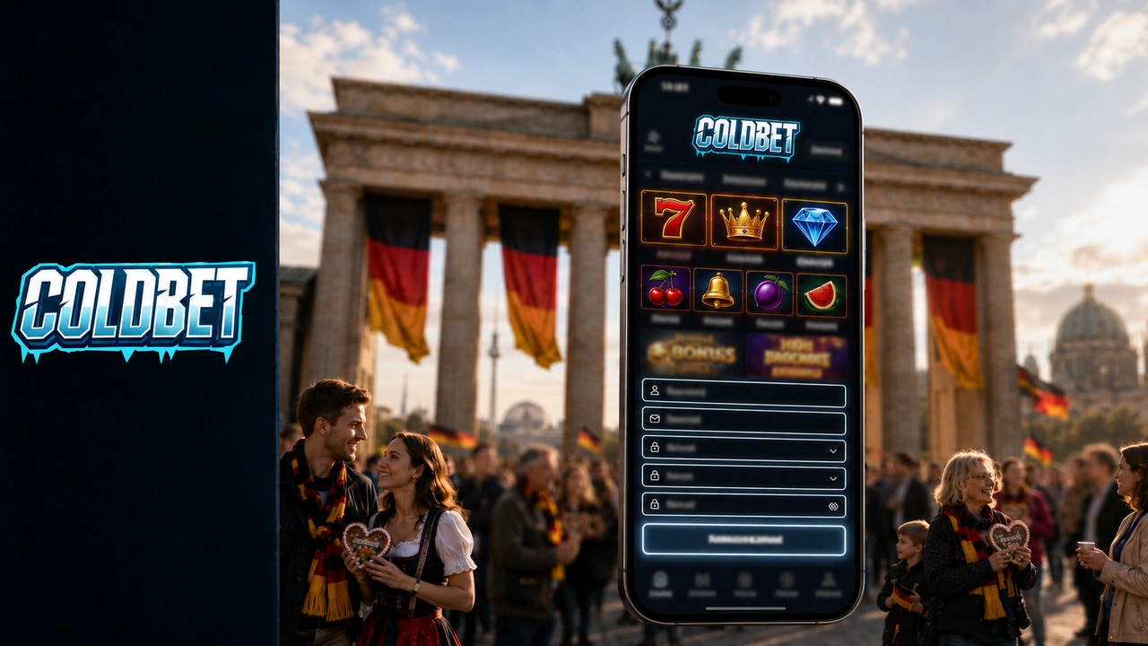 Coldbet Casino-Unterseite im barocken Dresdner Zwinger mit Gemälden als Spielkarten, Meissener Porzellanfiguren als Kartenhalter, sächsischen Elementen und dezentem gelben Neon nur auf den Pokerchips.